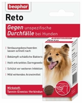 beaphar Reto Durchfalltabletten, zur Behandlung von Durchfall und Verdauungsbeschwerden bei Hunden, 30 Tabletten - 1