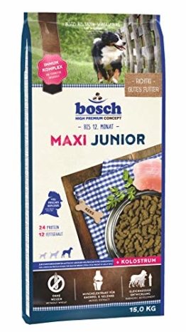 bosch HPC Maxi Junior | Hundetrockenfutter zur Aufzucht großer Rassen (ab 25 kg Endgewicht), 1 x 15 kg - 1