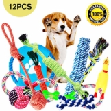 Parner Hundespielzeug, 12pcs Kauspielzeug Interaktives Spielzeug Baumwollknoten Spielset Seil Spielzeug für Kleine mittlere große - 1