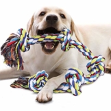 VIEWLON Hundespielzeug Seil für Starke große Hunde, Zerrspielzeug Hund Robuste Kauspielzeug 5 Knoten Tau für Aggressive Kauen, 92 cm Hundeseile interaktive Kauen Spielzeug für mittlere und große Hunde - 1